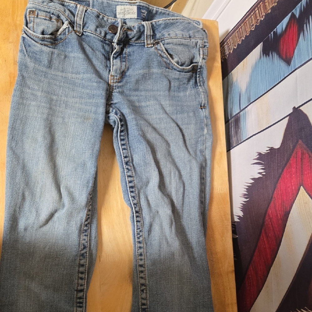 Aeropostale Women's Light Wash Skinny Jeans